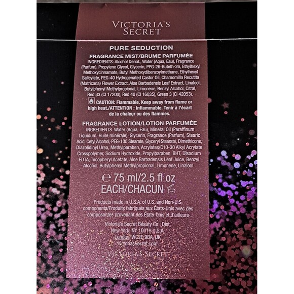 VICTORIA'S SECRET Pure Seduction Travel Mist & Fragrance Lotion Duo Gift Set - Picture 6 of 7
